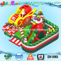 high quality happy santa inflatable fun city, inflatable amusement parks for outdoor uses